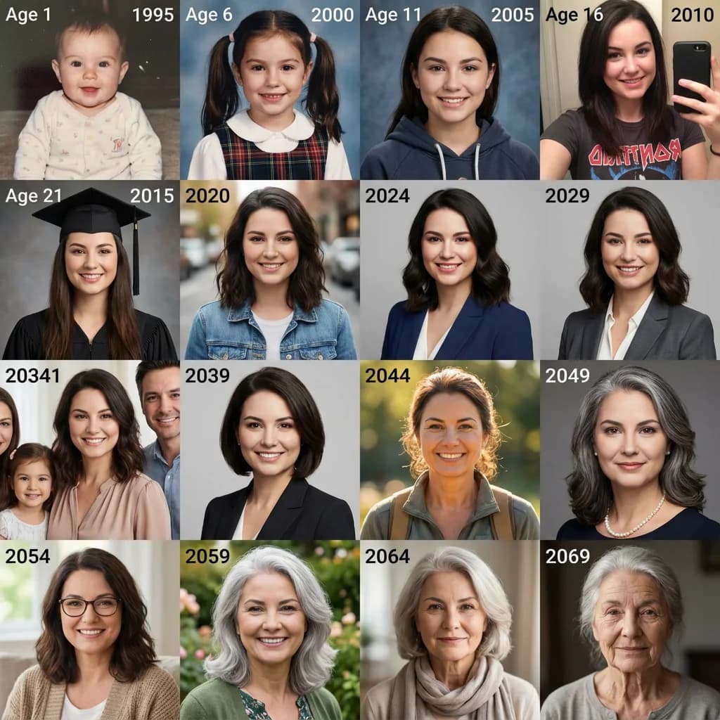 Age Progression Timeline Generator