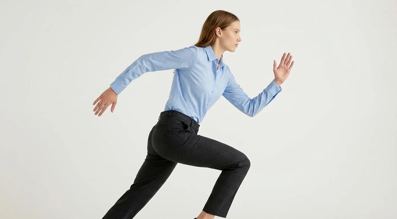 AI pose changer result with dynamic pose applied