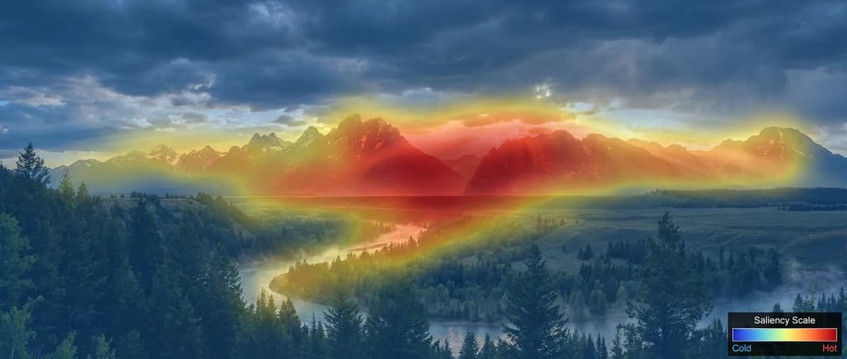 Landscape Photo - attention heatmap