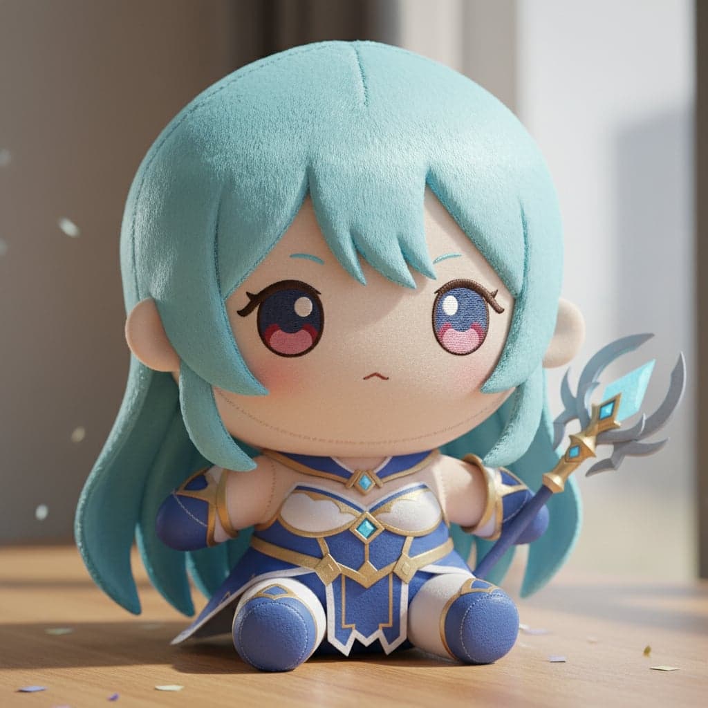 Chibi plush transformation - Cosplay photo converted to chibi plush toy concept for merchandise design