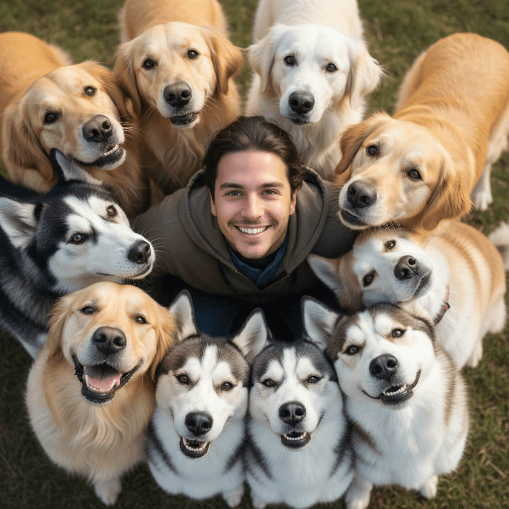 Surrounded by Dogs - Circle Surround Effect