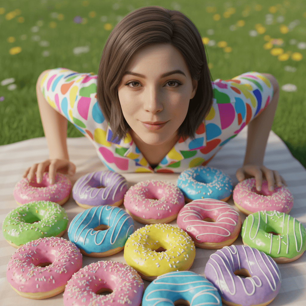 Surrounded by Donuts - Circle Surround Effect