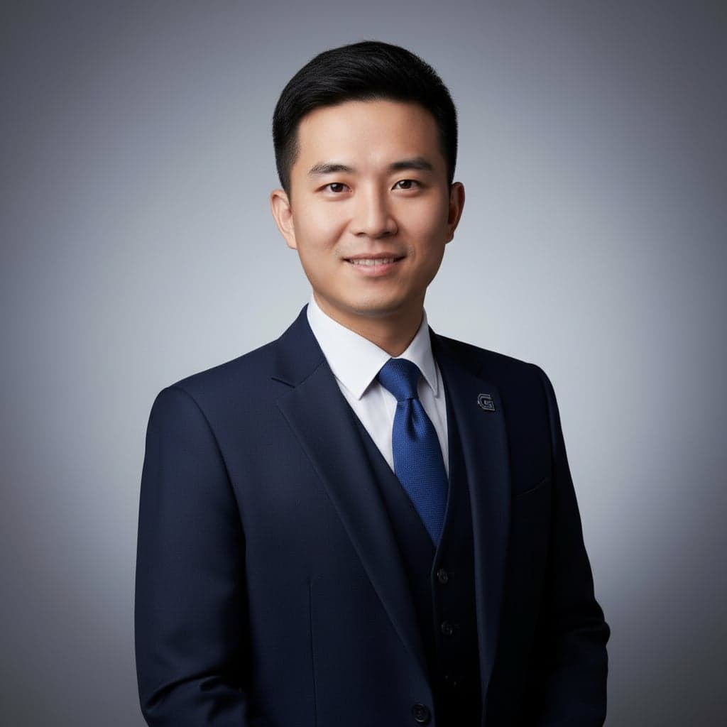 Corporate Executive style preview - Clean professional headshot with neutral background and natural lighting for C-suite profiles