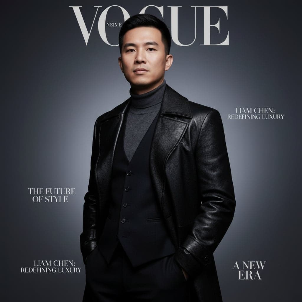 High Fashion Editorial style preview - Vogue-style dramatic lighting with bold composition and fashion-forward aesthetic