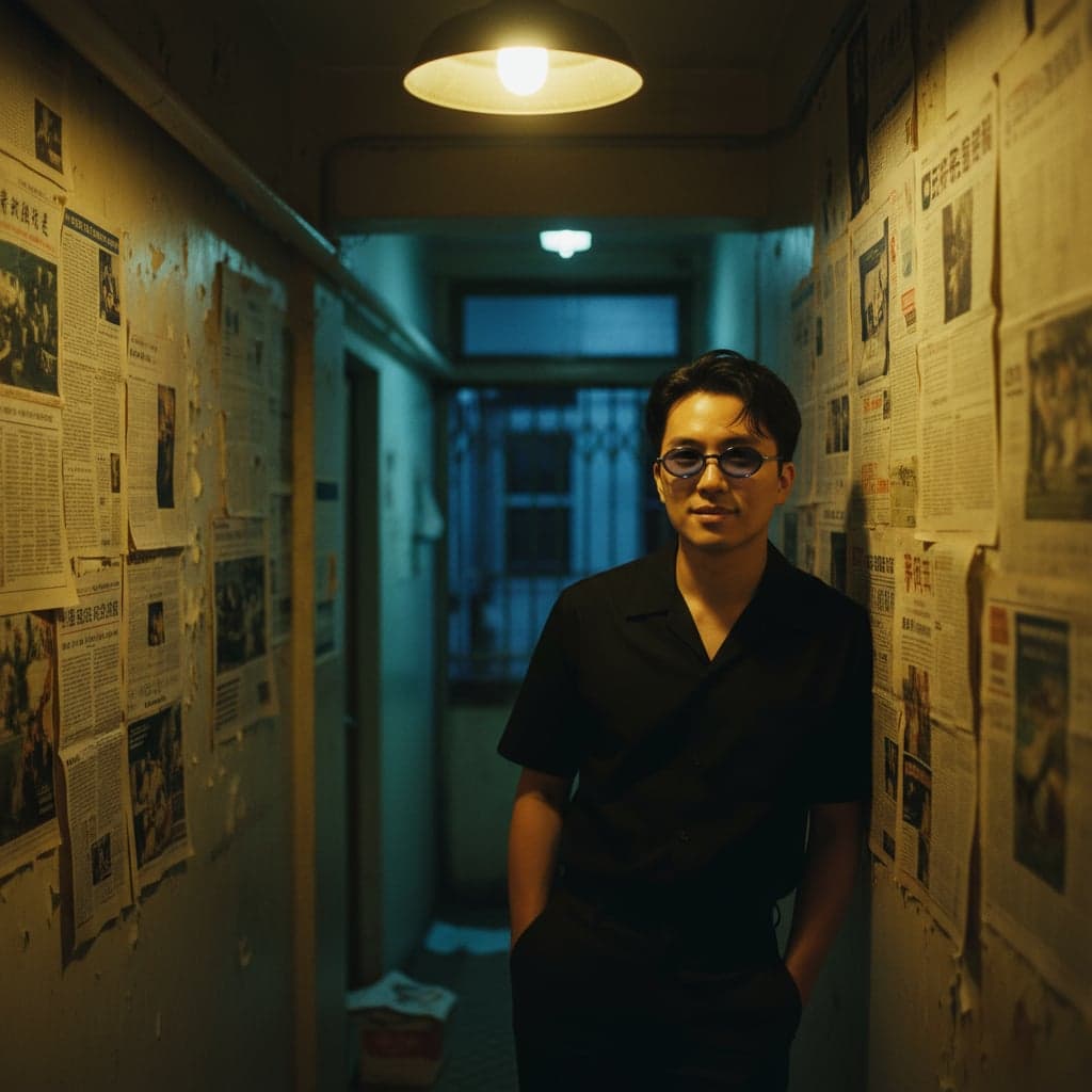 After: Tong lau corridor aesthetic with blue hour lighting