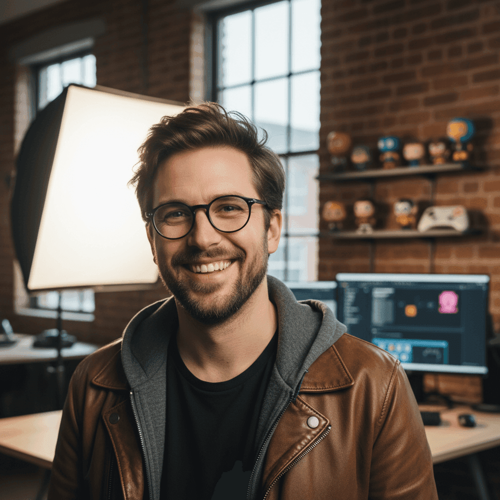 Game marketing with peephole horror effect