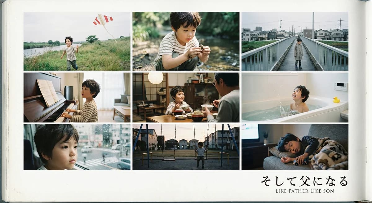 Kore-eda style LIKE FATHER LIKE SON photobook