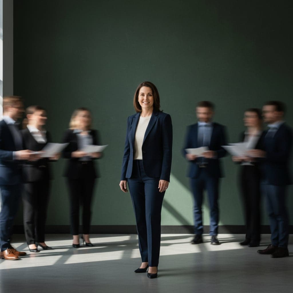 Motion blur portrait example - Business coach