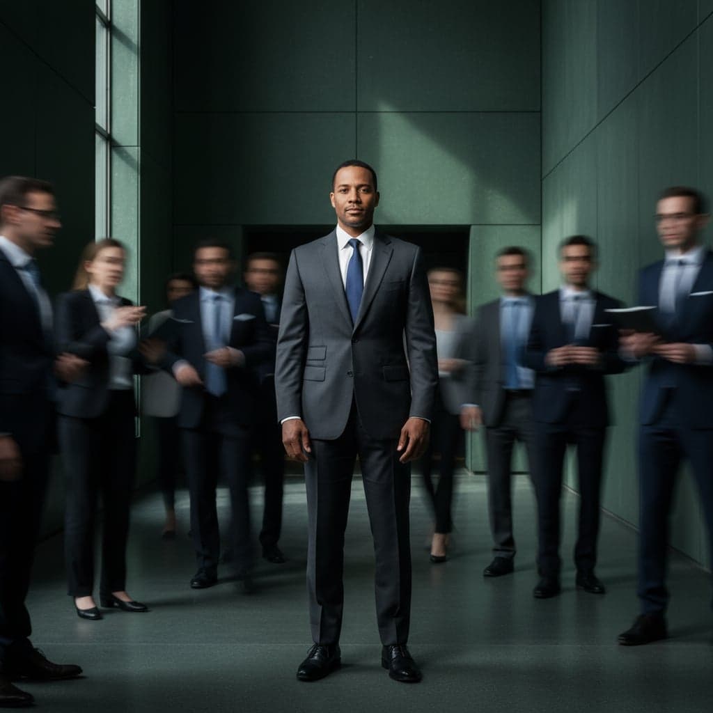 Motion blur portrait example - Team leader