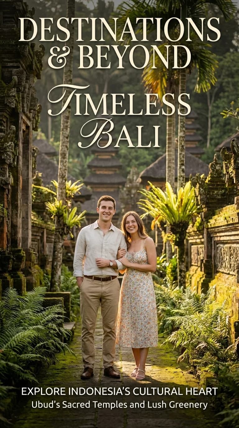 AI-generated travel poster: Bali Serenity - Ubud, Bali