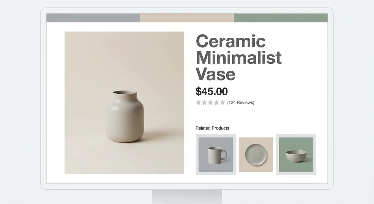 E-commerce Product Page - UI mockup example