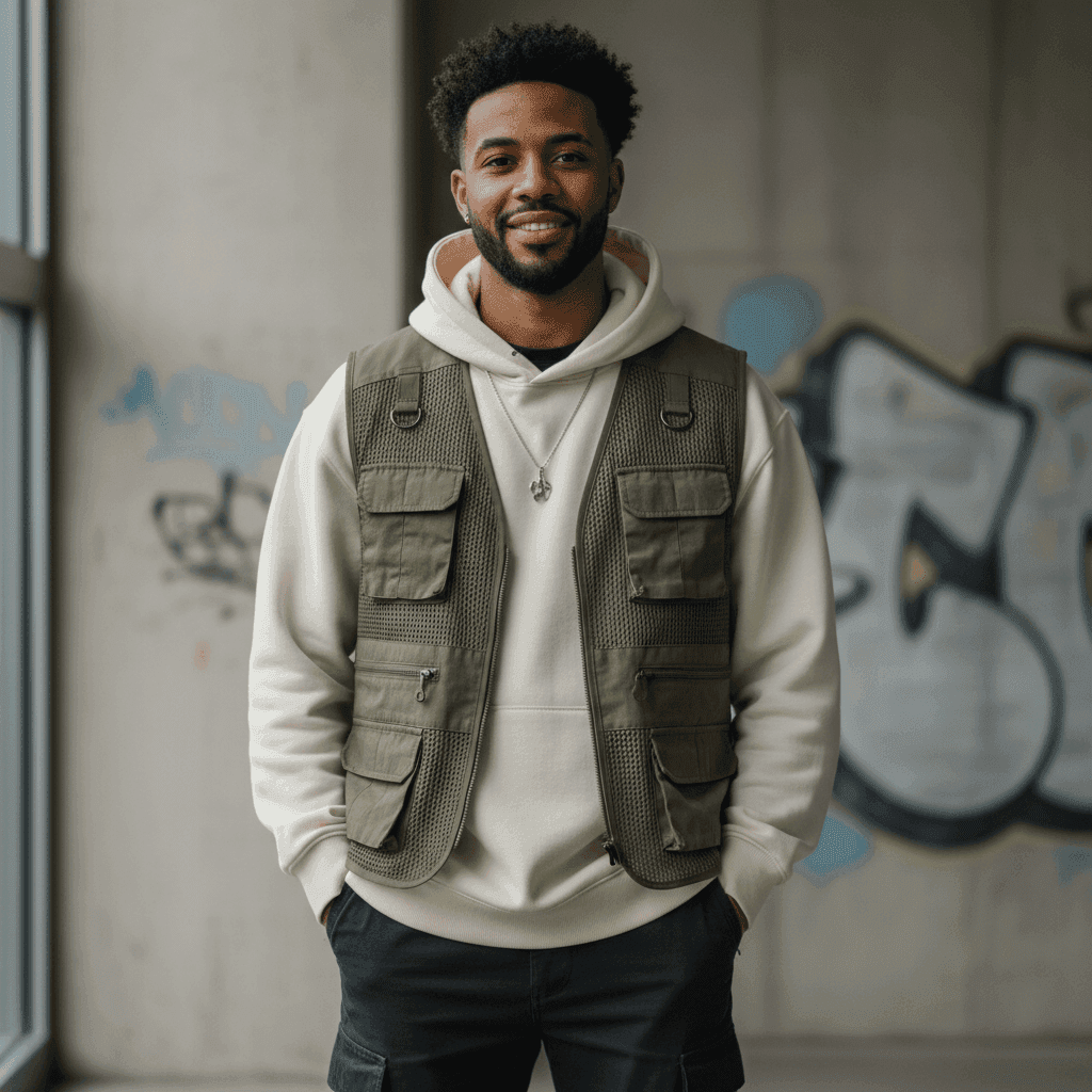 Urban party snapshot Y2K aesthetic - before