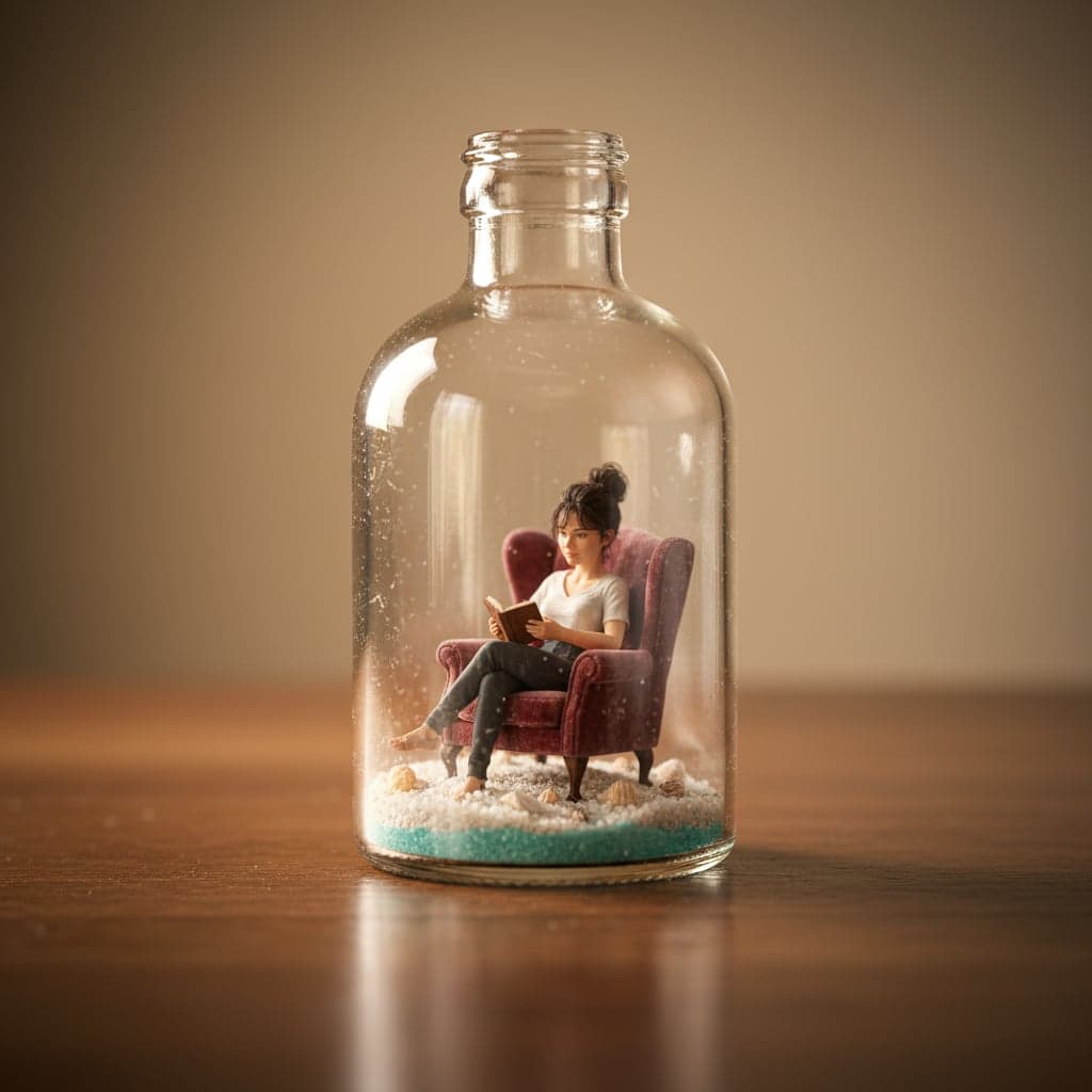 Beach Bottle - Bottle Diorama