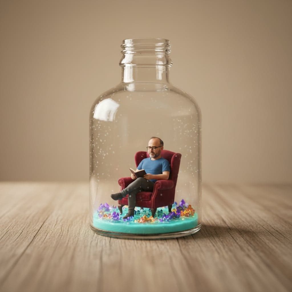 Crystal Garden - Bottle Diorama