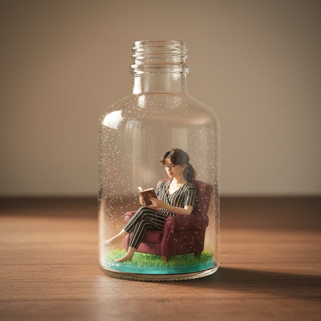 Grass Meadow - Bottle Diorama