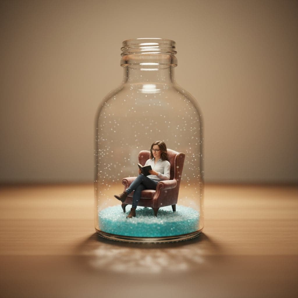 Winter Scene - Bottle Diorama