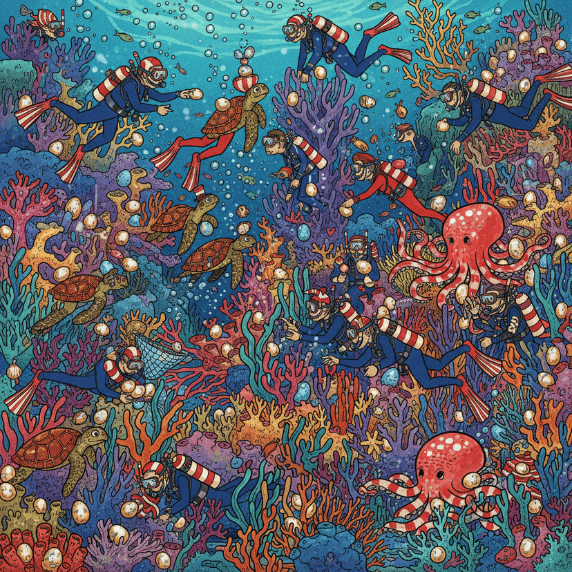 Underwater Easter Egg Hunt