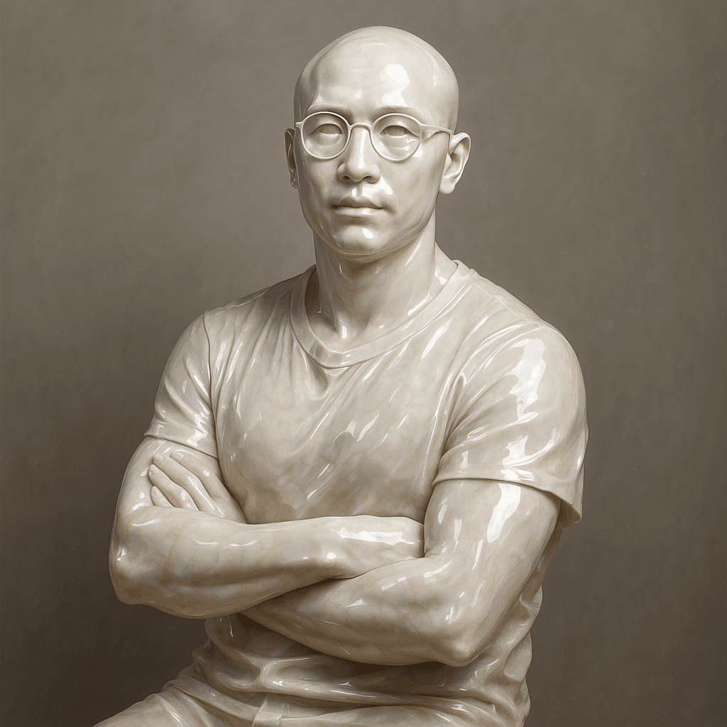 Marble statue style transformation result