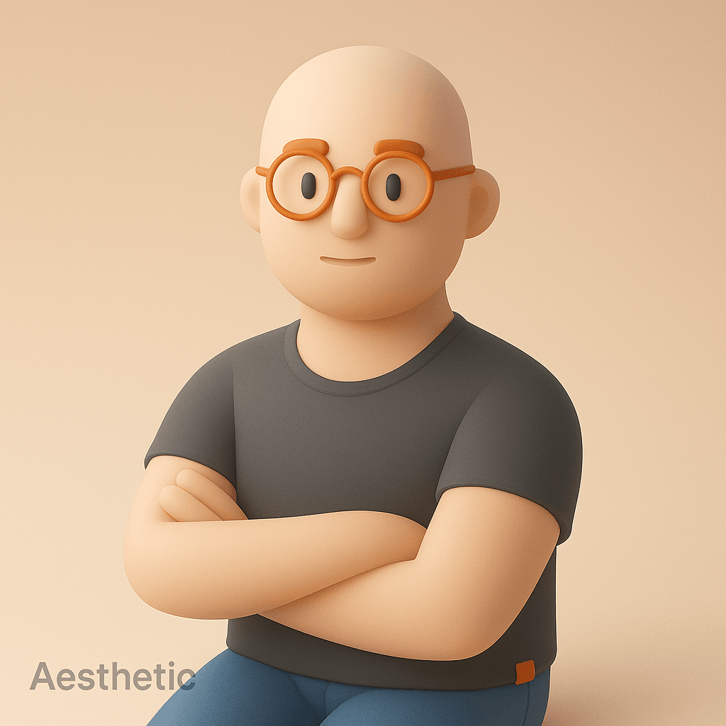 Minimalist 3D illustration style transformation result