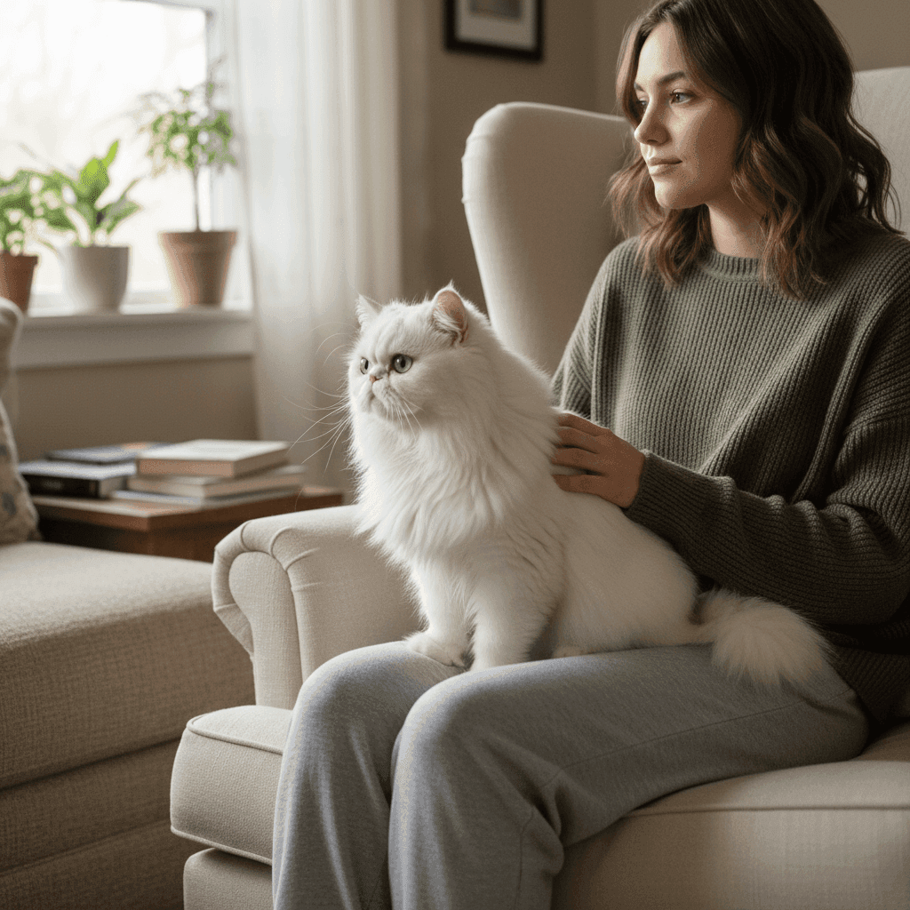 Original photo with Persian Cat