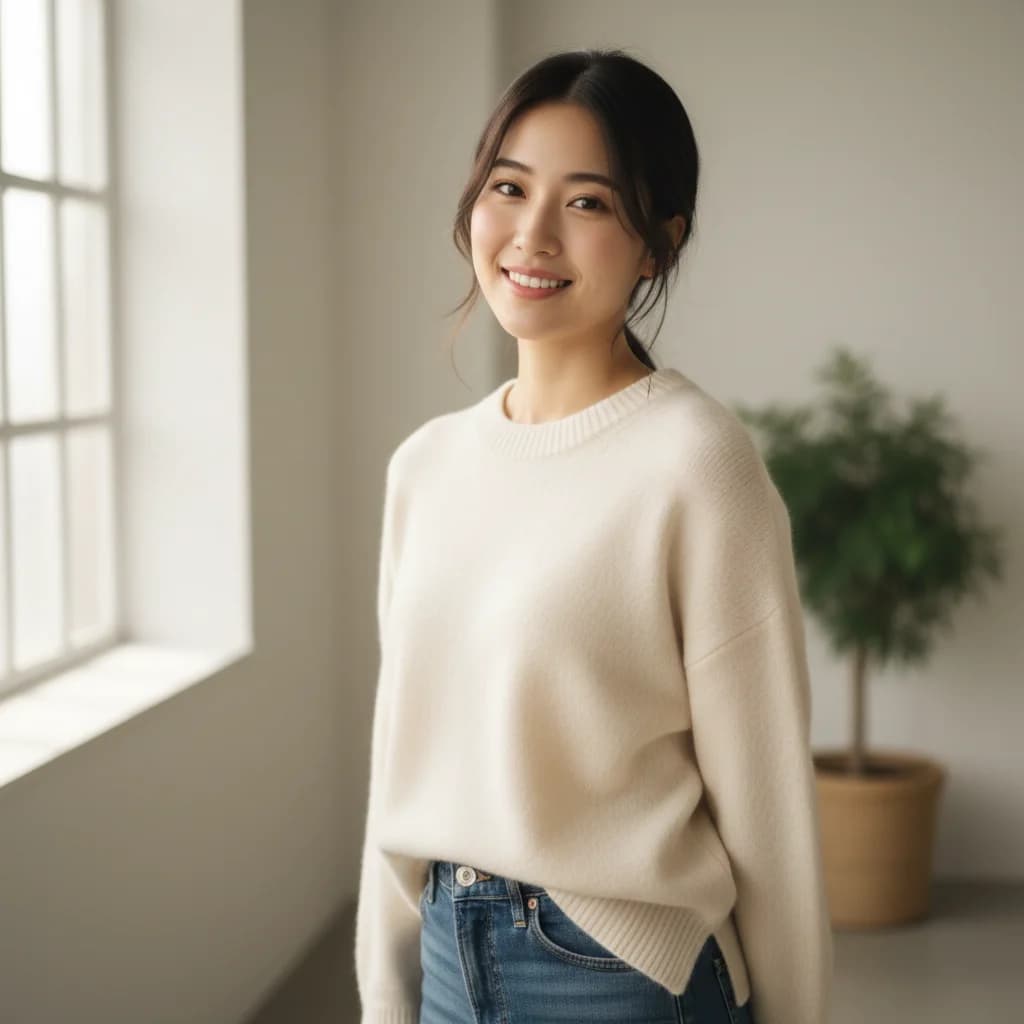 Original photo before anime cosplay transformation