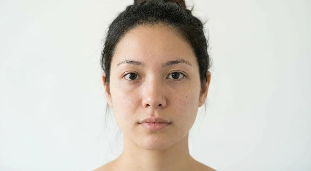 Before Natural Glam makeup