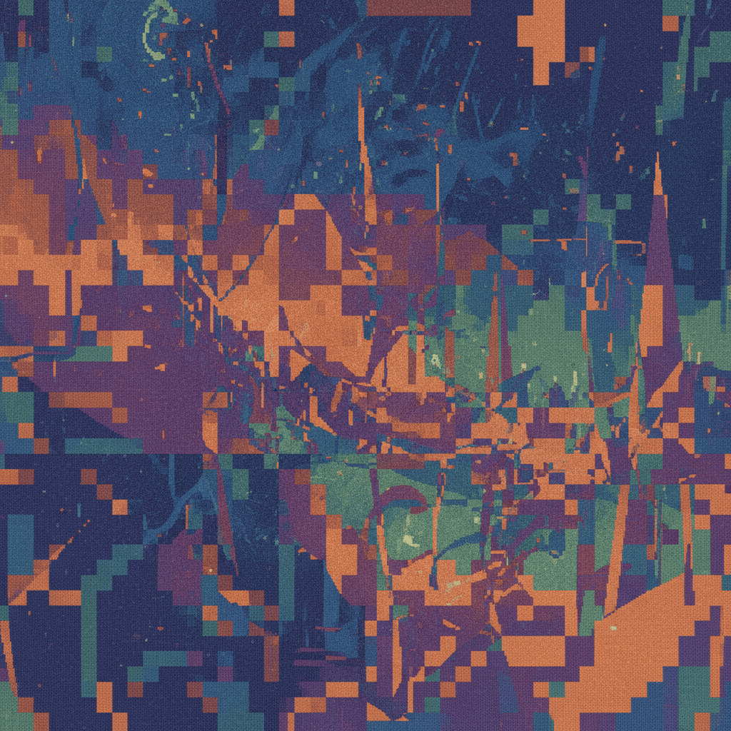 AI-generated art upscaled - before upscaling