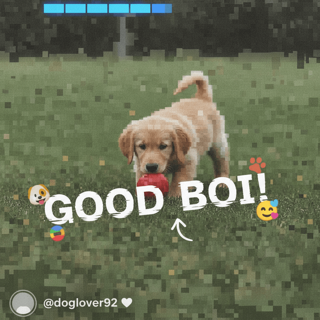 Instagram post quality boost - before upscaling