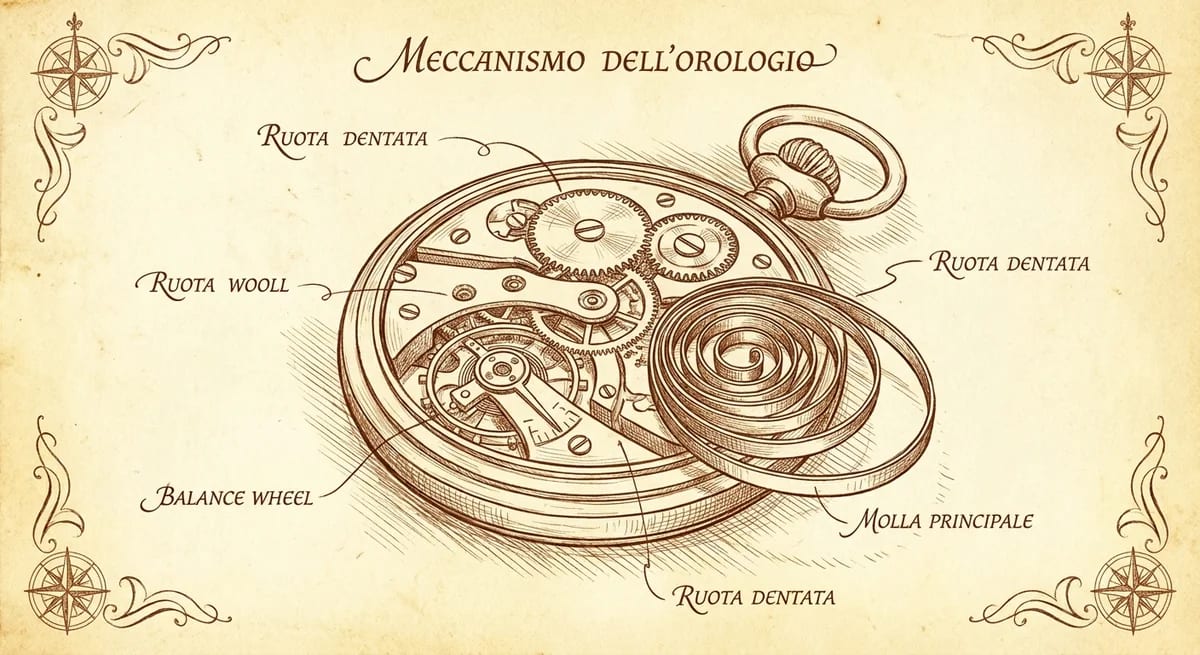 Da Vinci style technical drawing generated from photo