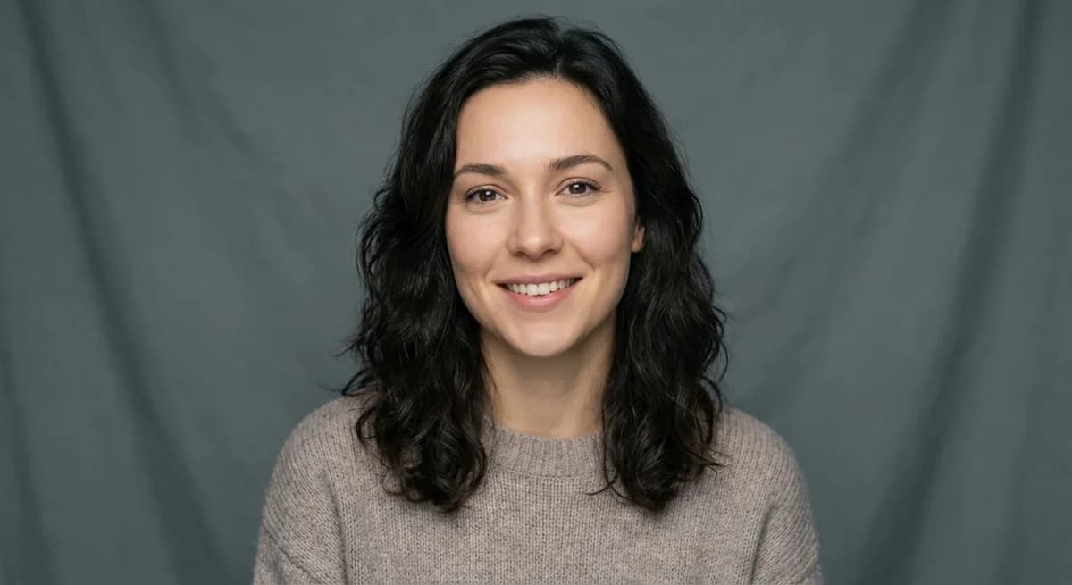 Ordinary portrait photo before transformation