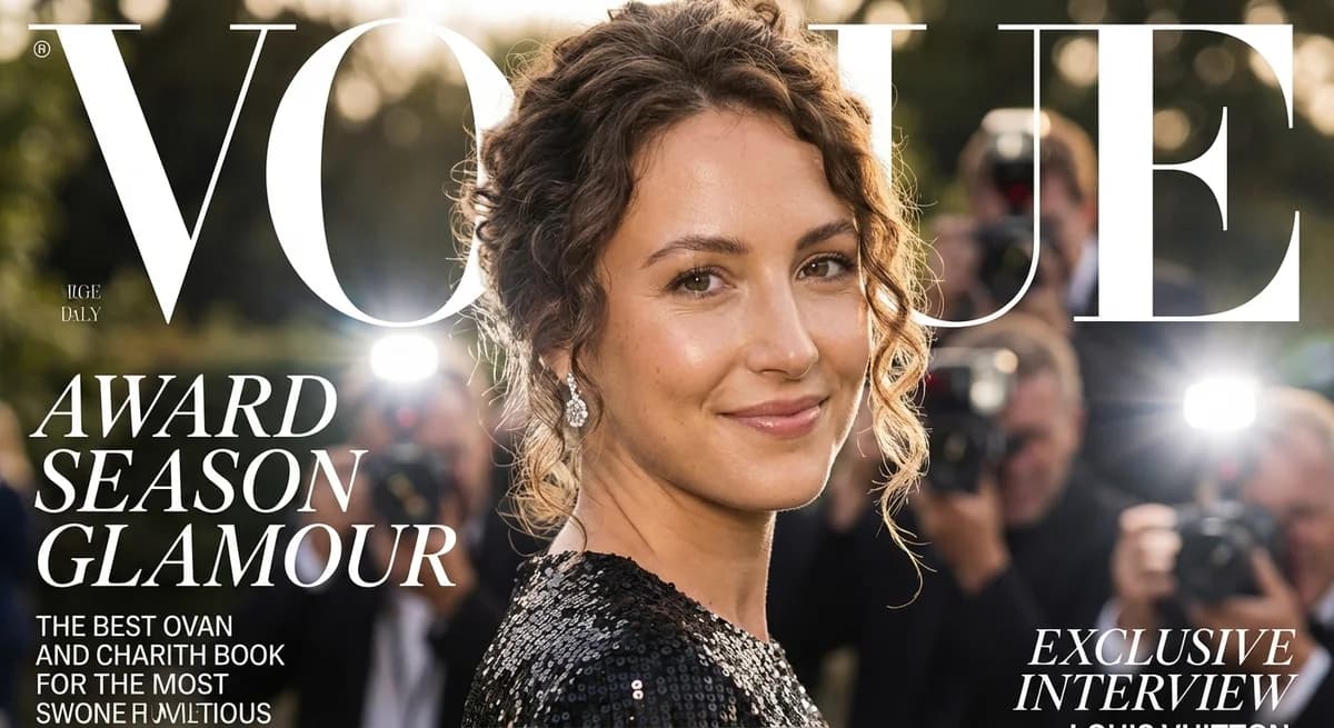 Red carpet glamour Vogue cover - celebrity premiere