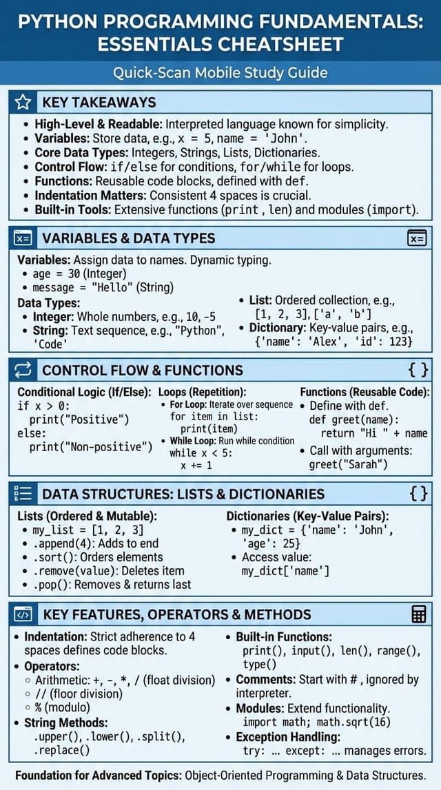 Academic cheatsheet example