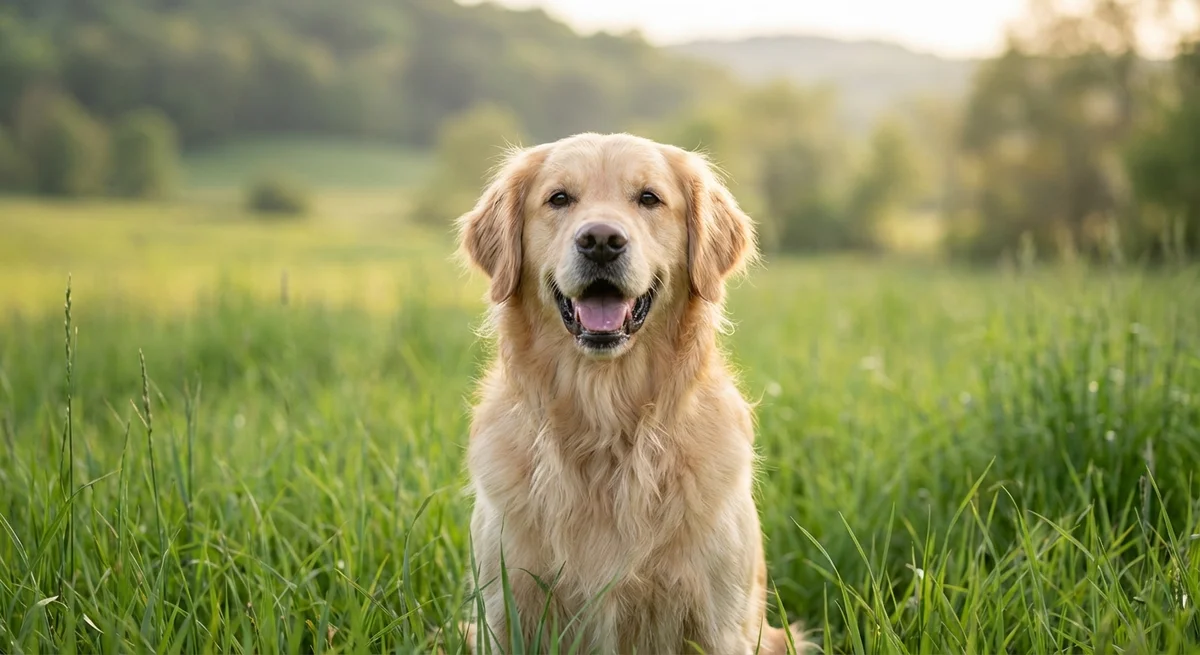 Original photo before Pet photo with warm colored pencil treatment